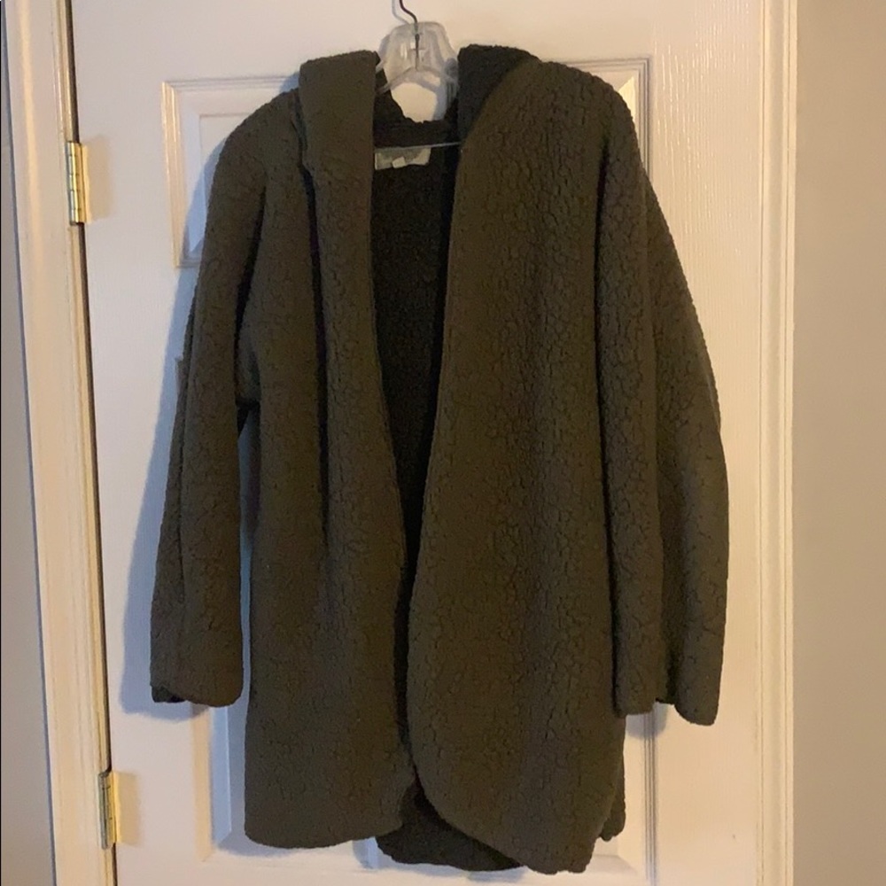 Hooded teddy bear coat (M/L)